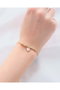 Heliophilia Silver Pulsera de Latón y Circonio en Dorado